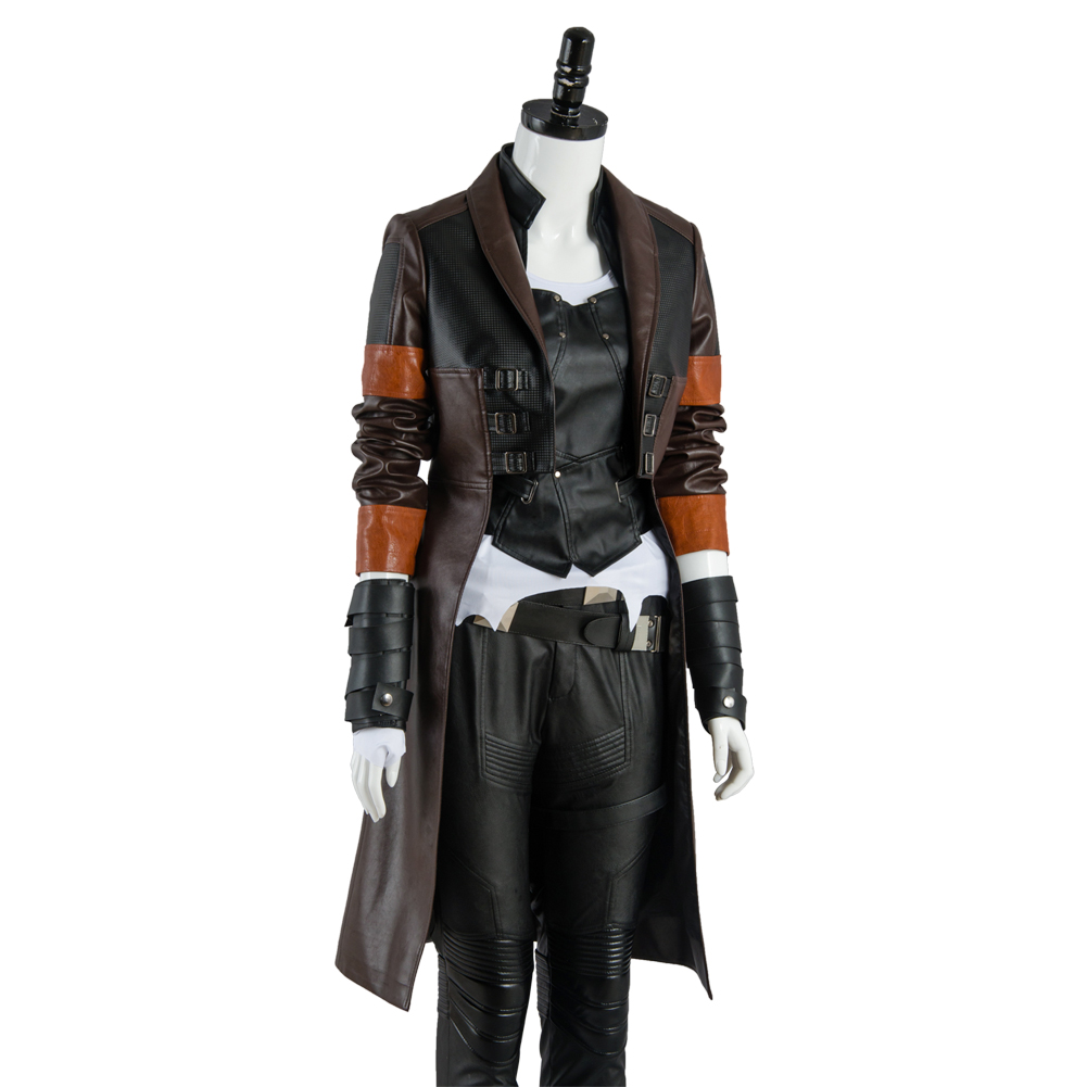 Movie Guardians of the Galaxy Vol. 2 Gamora Cosplay Costume Outfits Halloween Party Suit