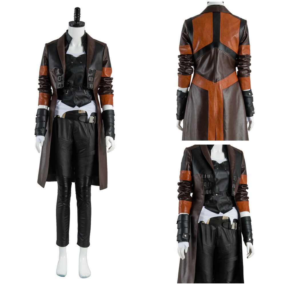 Movie Guardians of the Galaxy Vol. 2 Gamora Cosplay Costume Outfits Halloween Party Suit