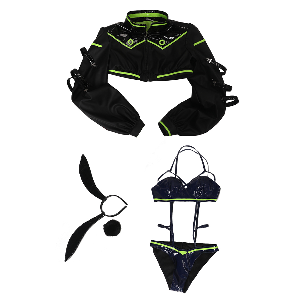 AnimCyberpunk: Edgerunners Rebecca Bunny Girl Cosplay Costume Outfits 