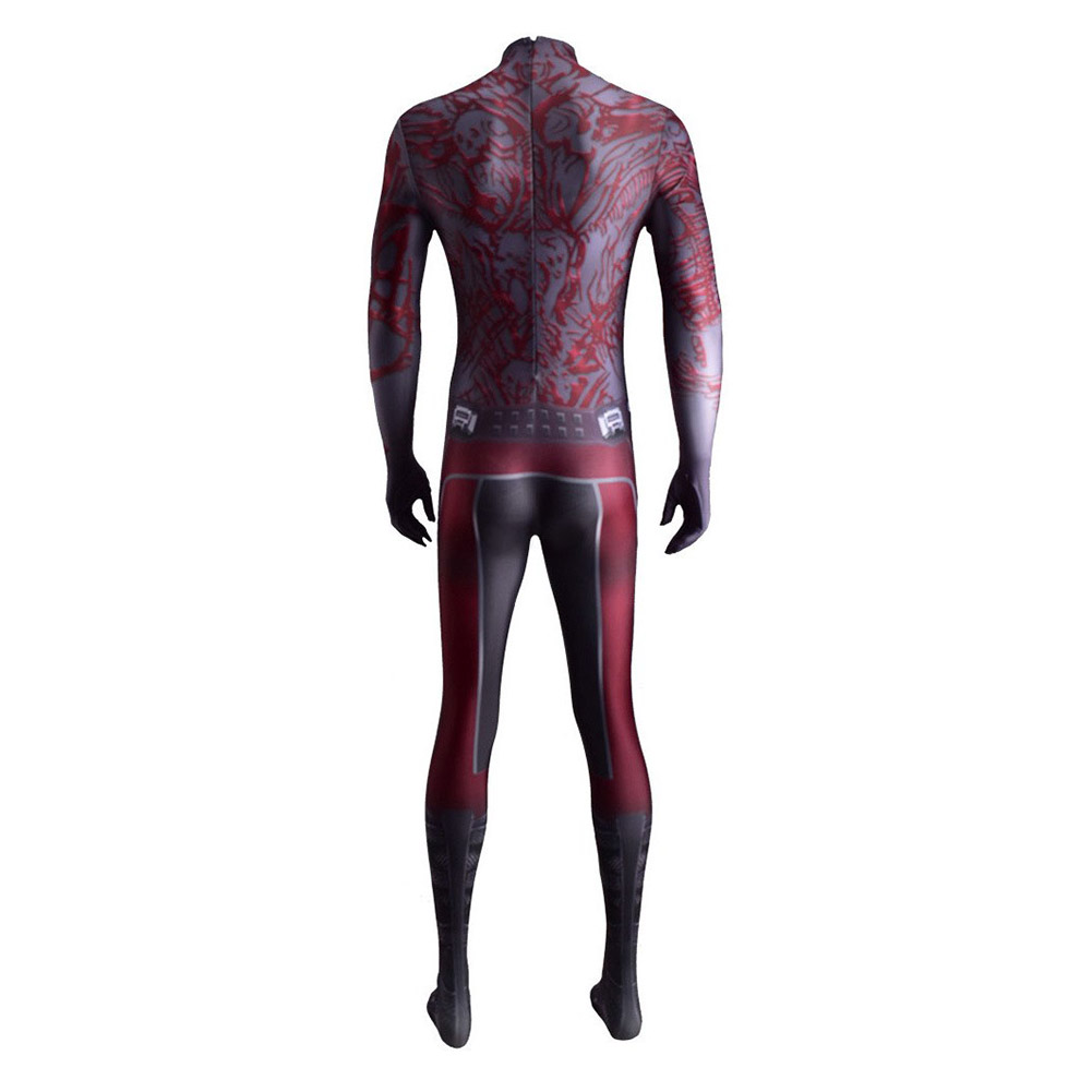 Movie Guardians of the Galaxy Vol.3 Drax The Destroyer Cosplay Costume Jumpsuit Outfits Halloween Carnival Party Disguise Suit