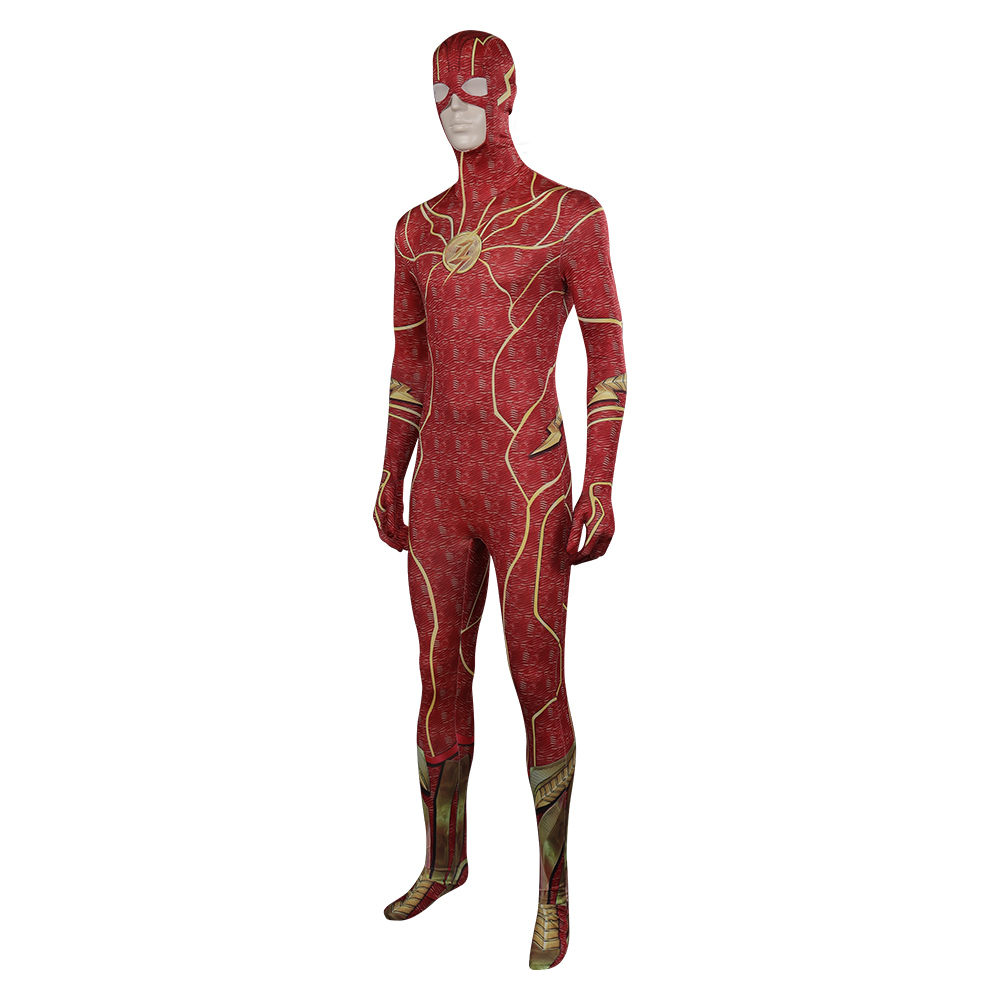 Movie The Flash Barry Allen Cosplay Costume Halloween Carnival Party Suit