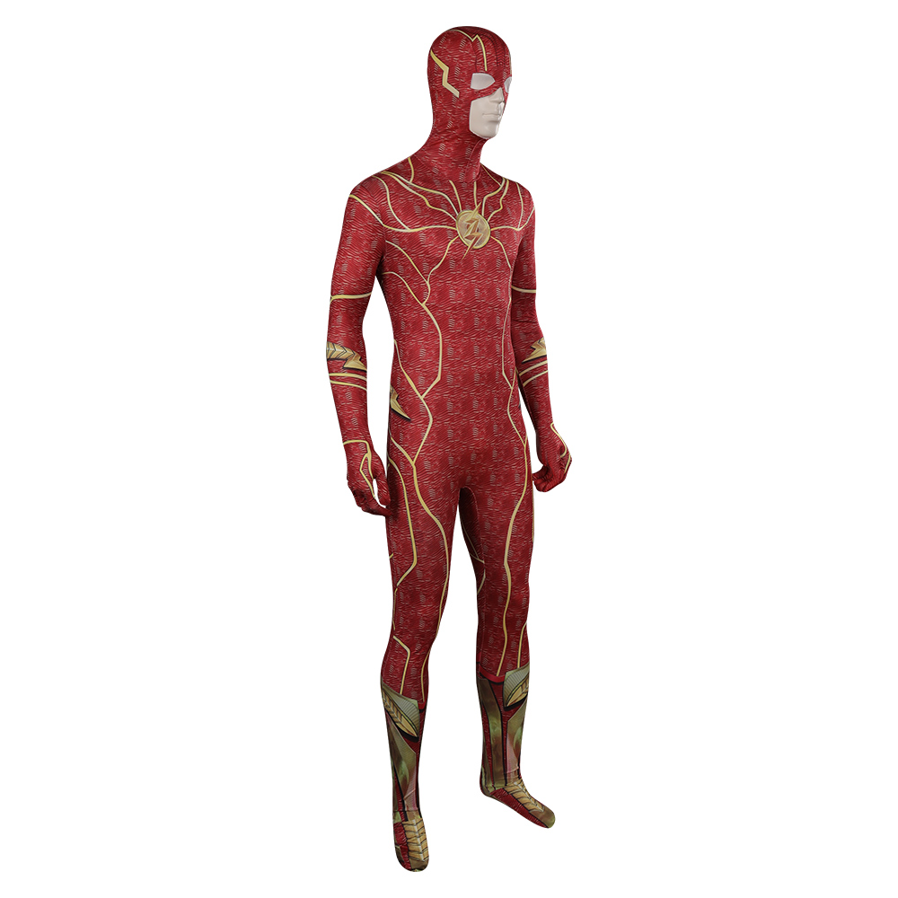 Movie The Flash Barry Allen Cosplay Costume Halloween Carnival Party Suit