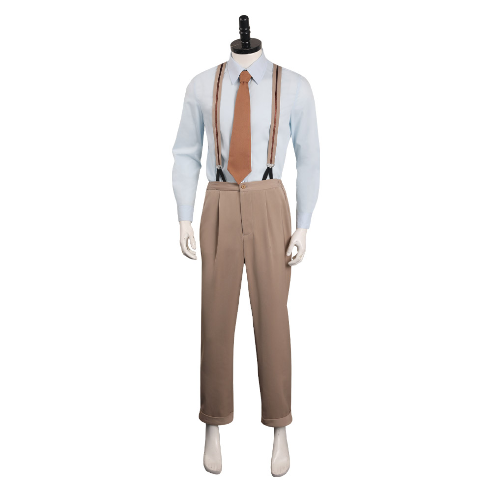 Movie Oppenheimer Brown Outfits Cosplay Costume Halloween Carnival Suit