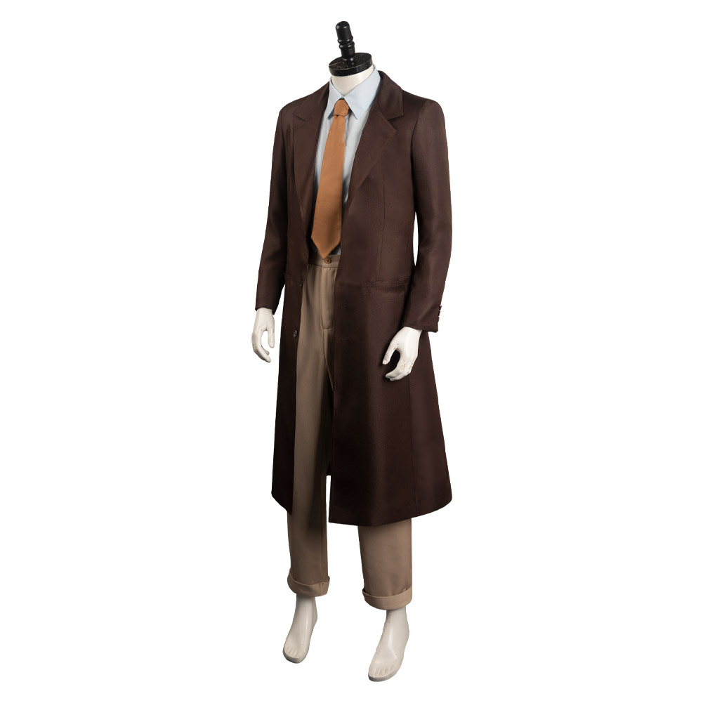Movie Oppenheimer Brown Outfits Cosplay Costume Halloween Carnival Suit