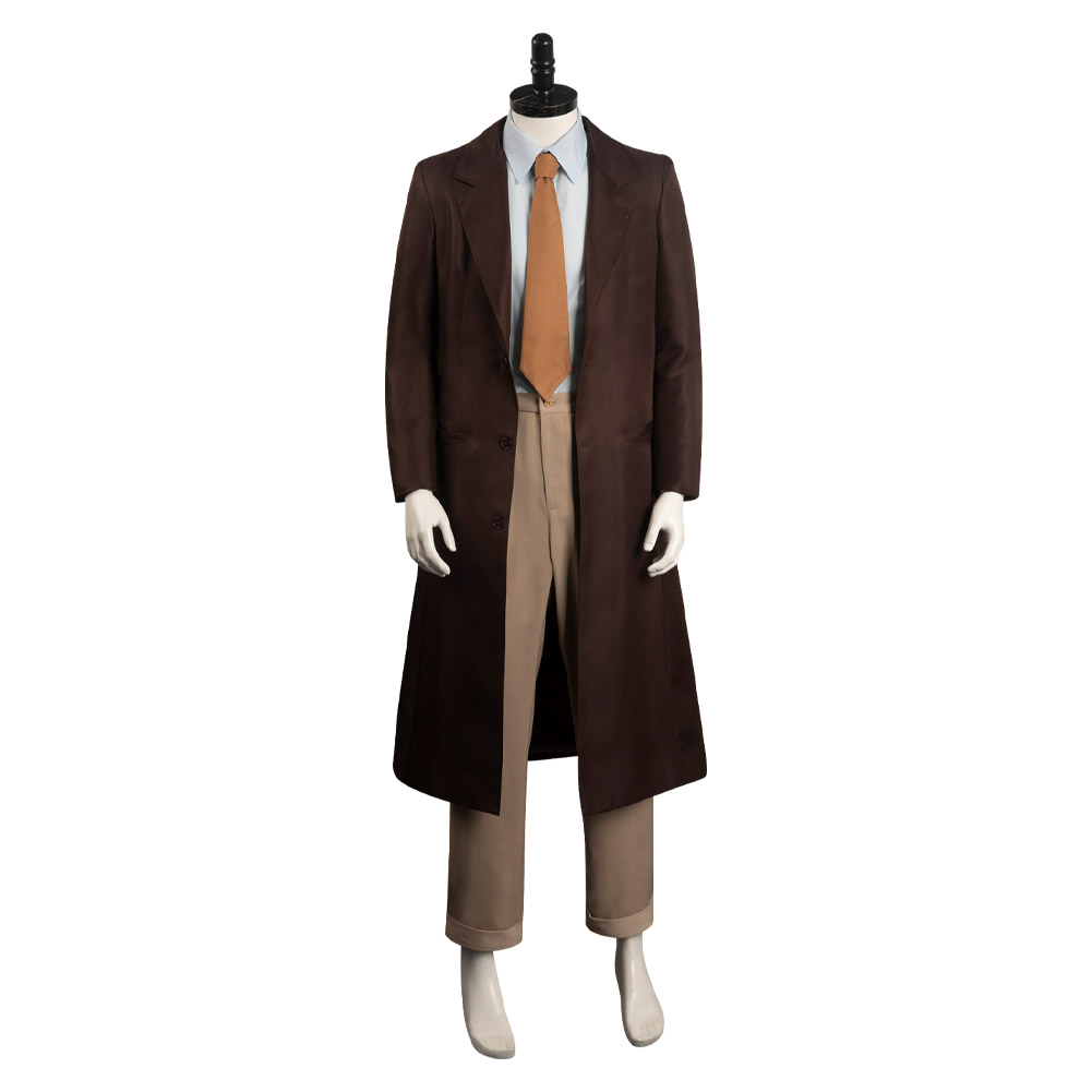 Movie Oppenheimer Brown Outfits Cosplay Costume Halloween Carnival Suit