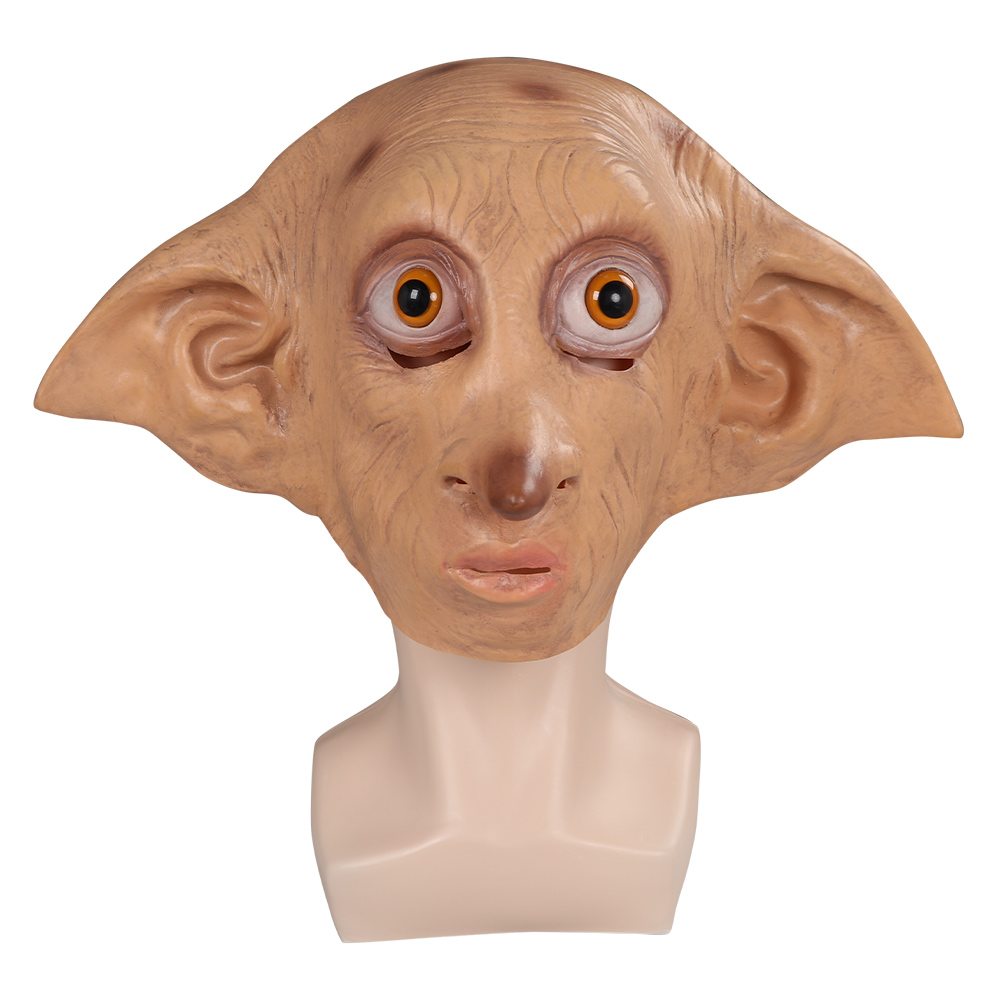 Movie Harry Potter Dobby Cosplay Latex Mask Helmet Masquerade Halloween Party Costume Props