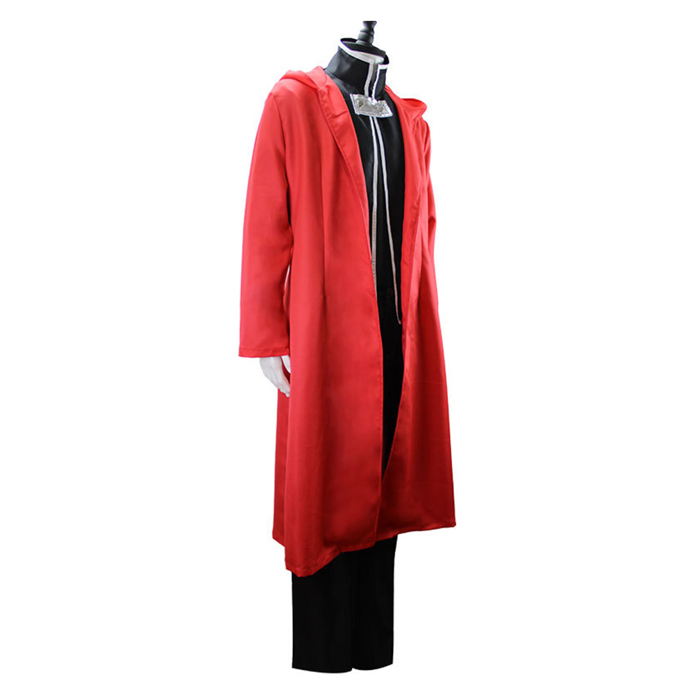 Anime Fullmetal Alchemist Edward Elric Cosplay Costume Halloween Carnival Party Suit