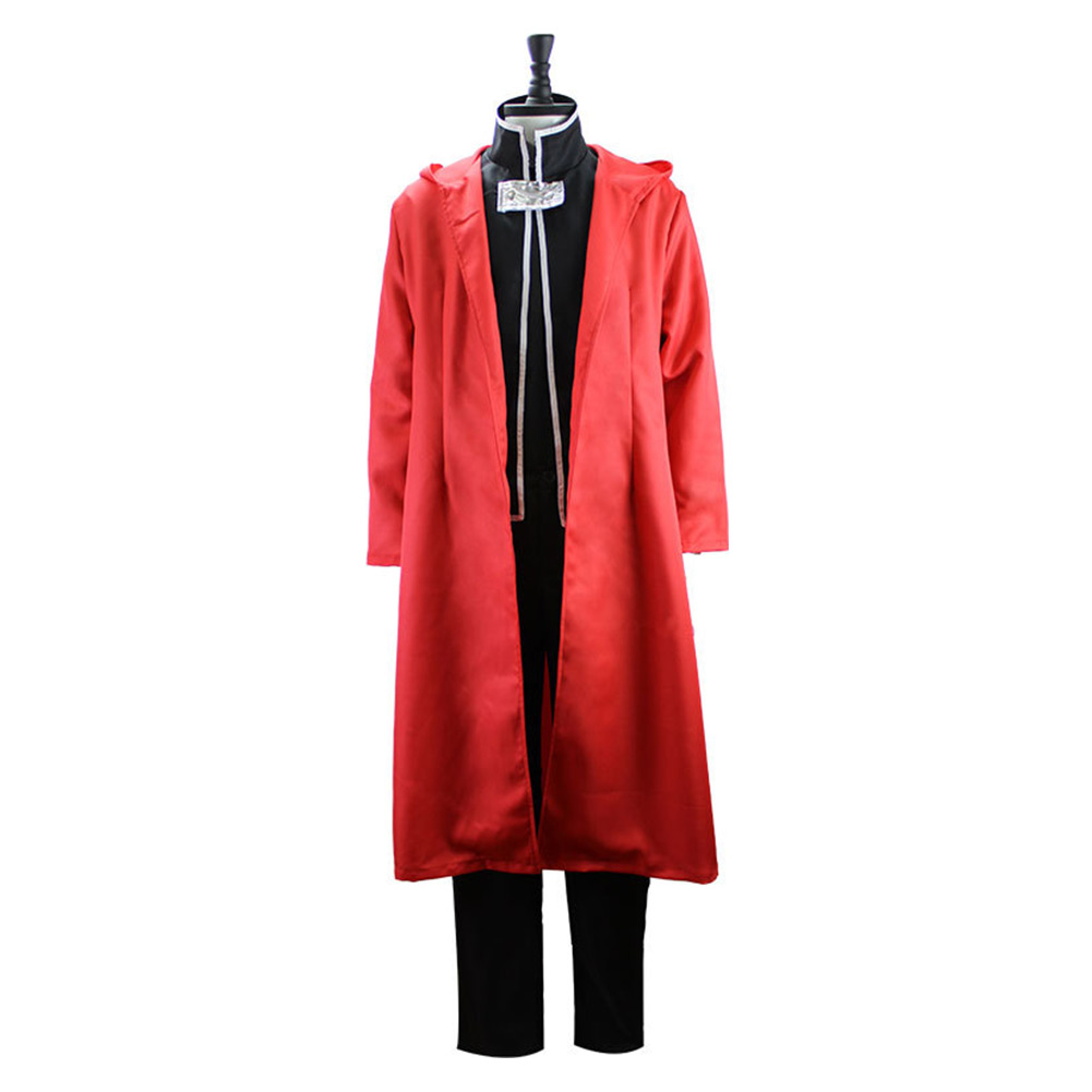 Anime Fullmetal Alchemist Edward Elric Cosplay Costume Halloween Carnival Party Suit