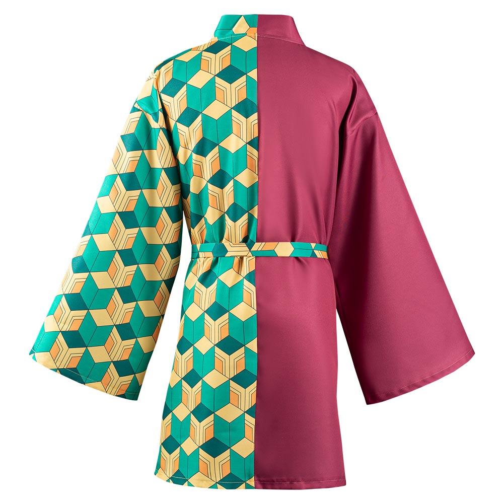 Demon Slayer Tomioka Giyuu Halloween Carnival Suit Cosplay Costume with Earrings Belt