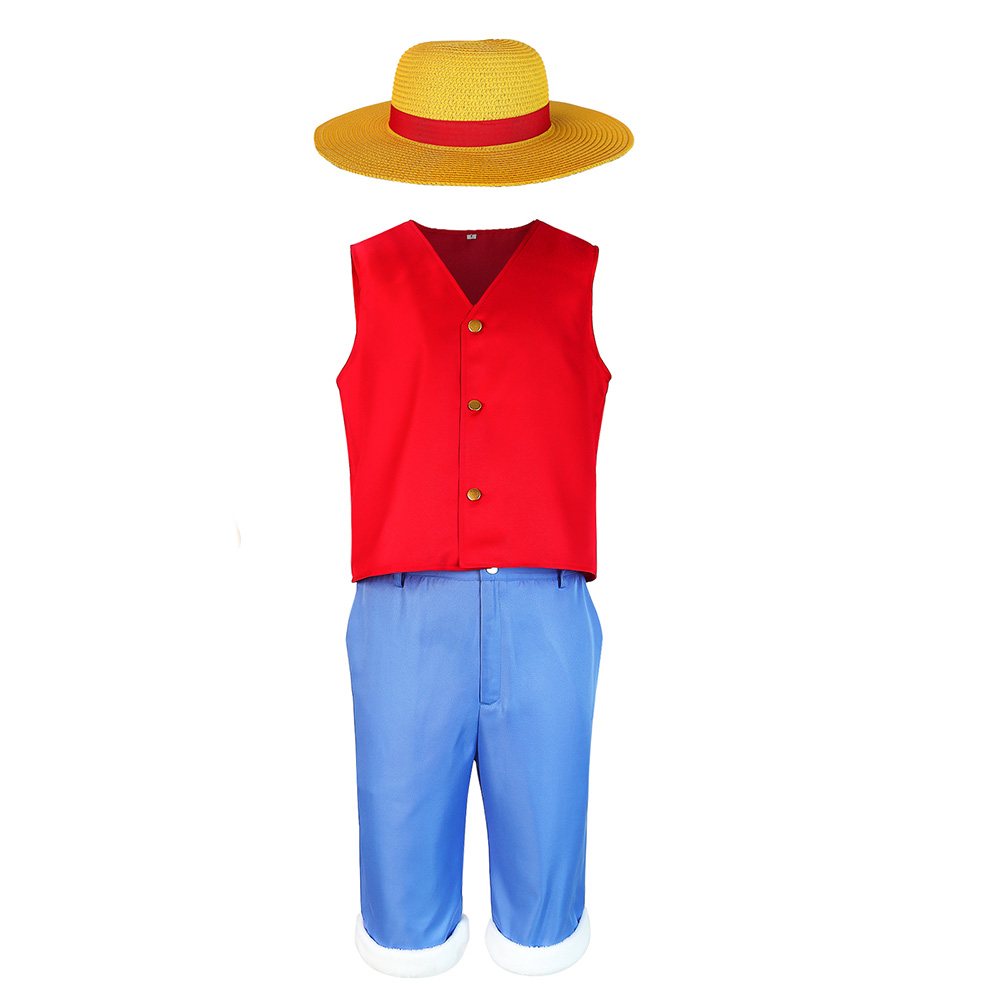 Anime One Piece Luffy Outfits Halloween Carnival Suit Cosplay Costume