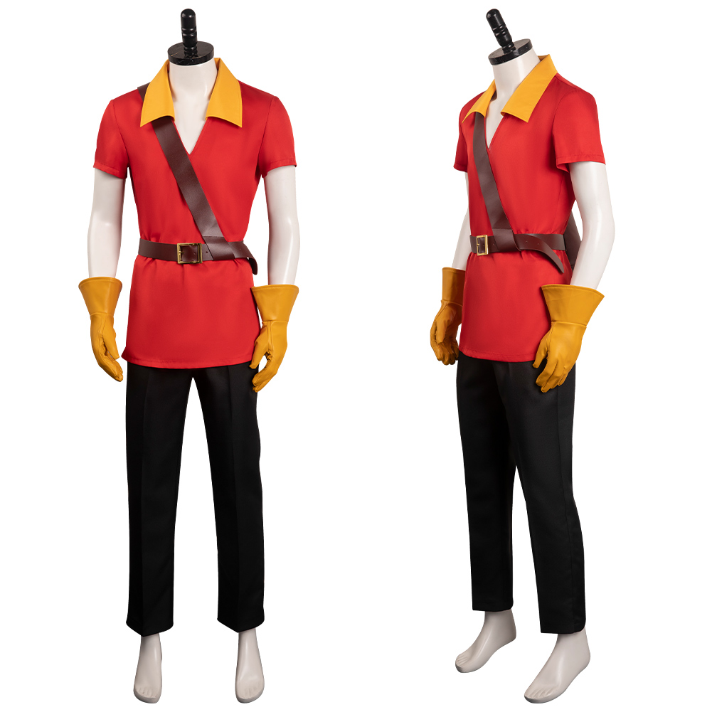 Movie Beauty and the Beast Gaston Outfits Cosplay Costume Halloween Carnival Suit