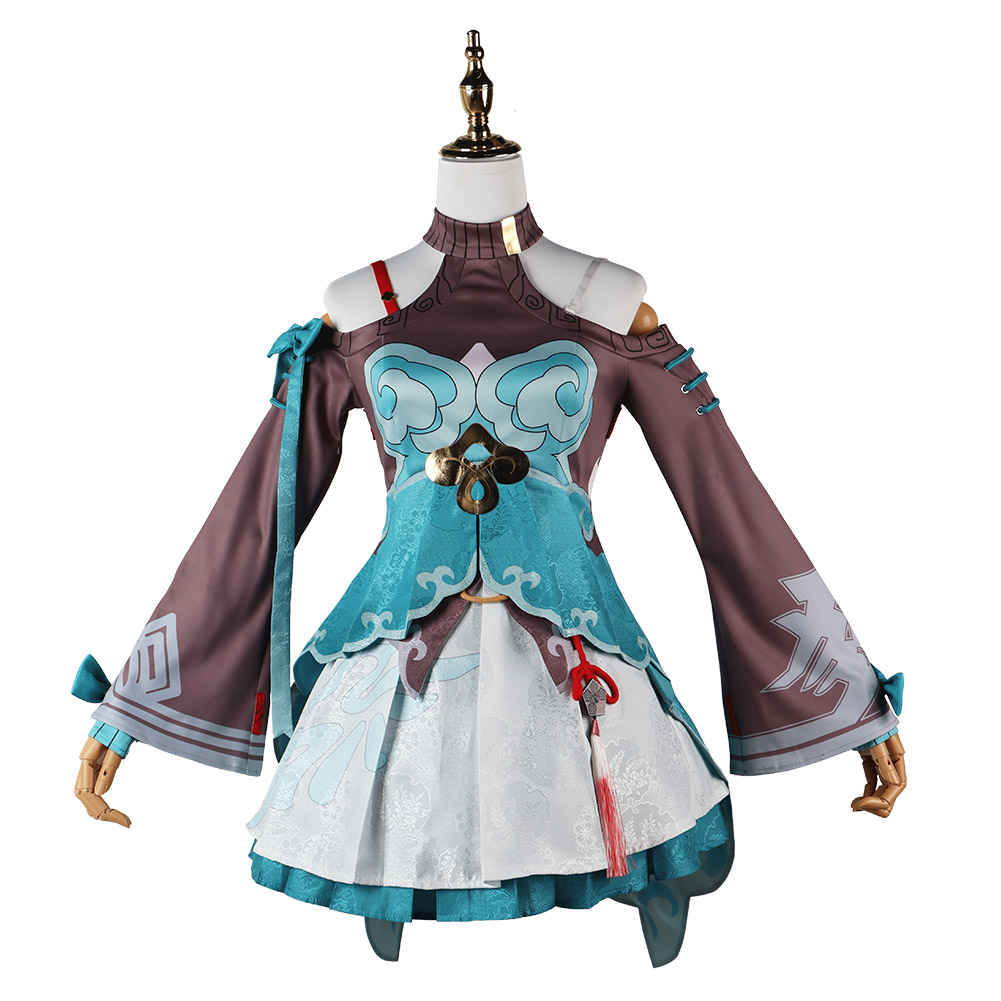 Game Honkai: Star Rail Qingque Cosplay Costume Halloween Carnival Party Disguise Suit