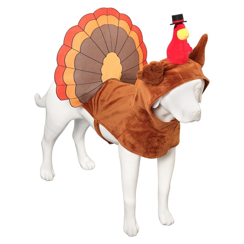 Turkey Pet Dog Clothes Cosplay Costume Outfits Halloween Carnival Suit