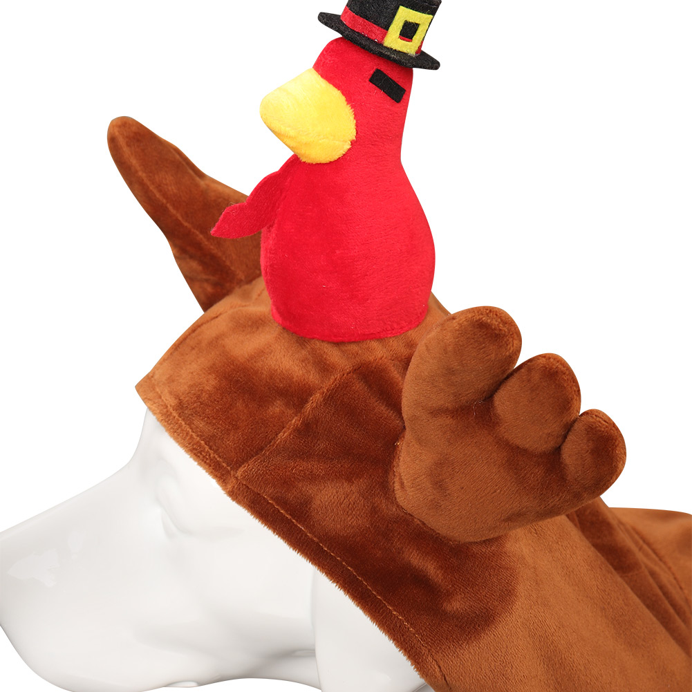 Turkey Pet Dog Clothes Cosplay Costume Outfits Halloween Carnival Suit