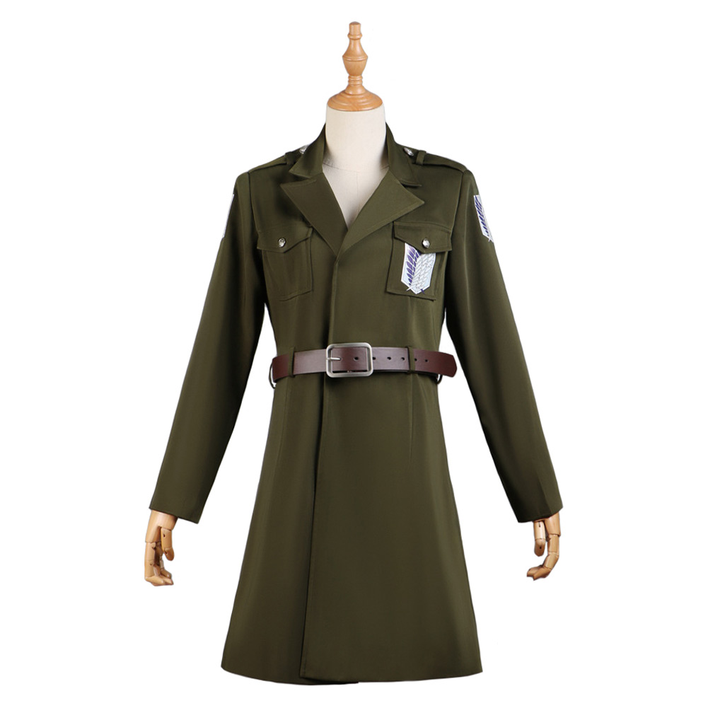 Anime Scout Regiment Levi·Ackerman Cosplay Costume Coat Outfits Halloween Carnival Party Suit
