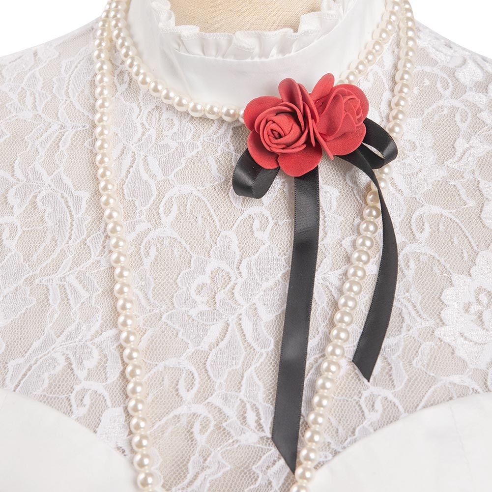 Horror Movie Ghost Bride Constance Hatchaway Outfits Halloween Carnival Suit Cosplay Costume Original Design