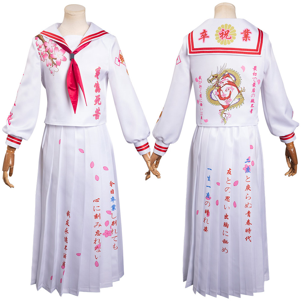 Movie Bosozoku Cosplay Costume Japanese School Uniform Skirts Outfits 