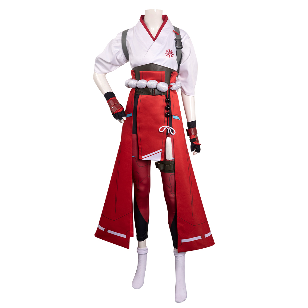 Game Overwatch 2 OW Kiriko Cosplay Costume Outfits Halloween Carnival 