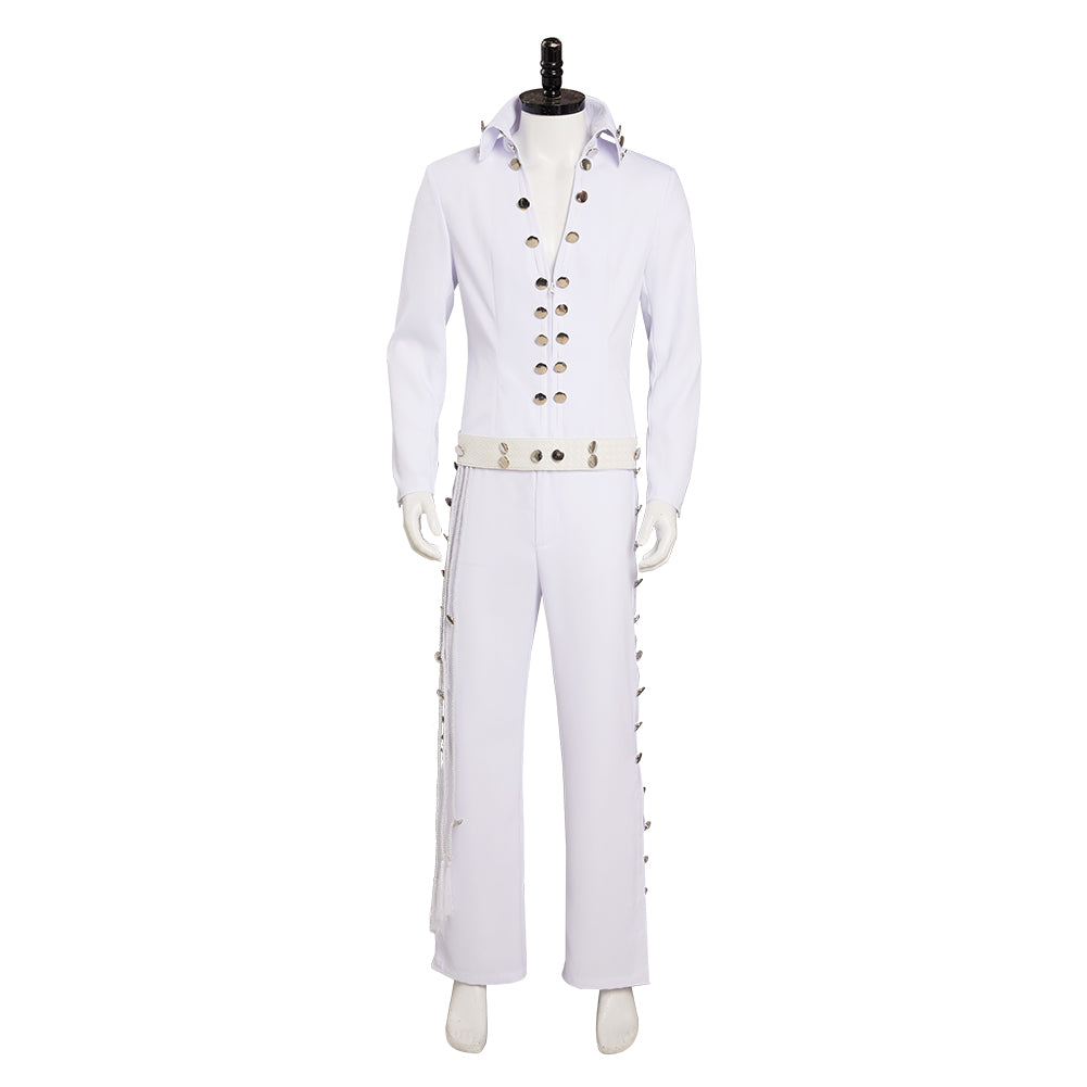 Movie Elvis Aron Presley Cosplay Costume Festival Christmas Carnival Party Outfit