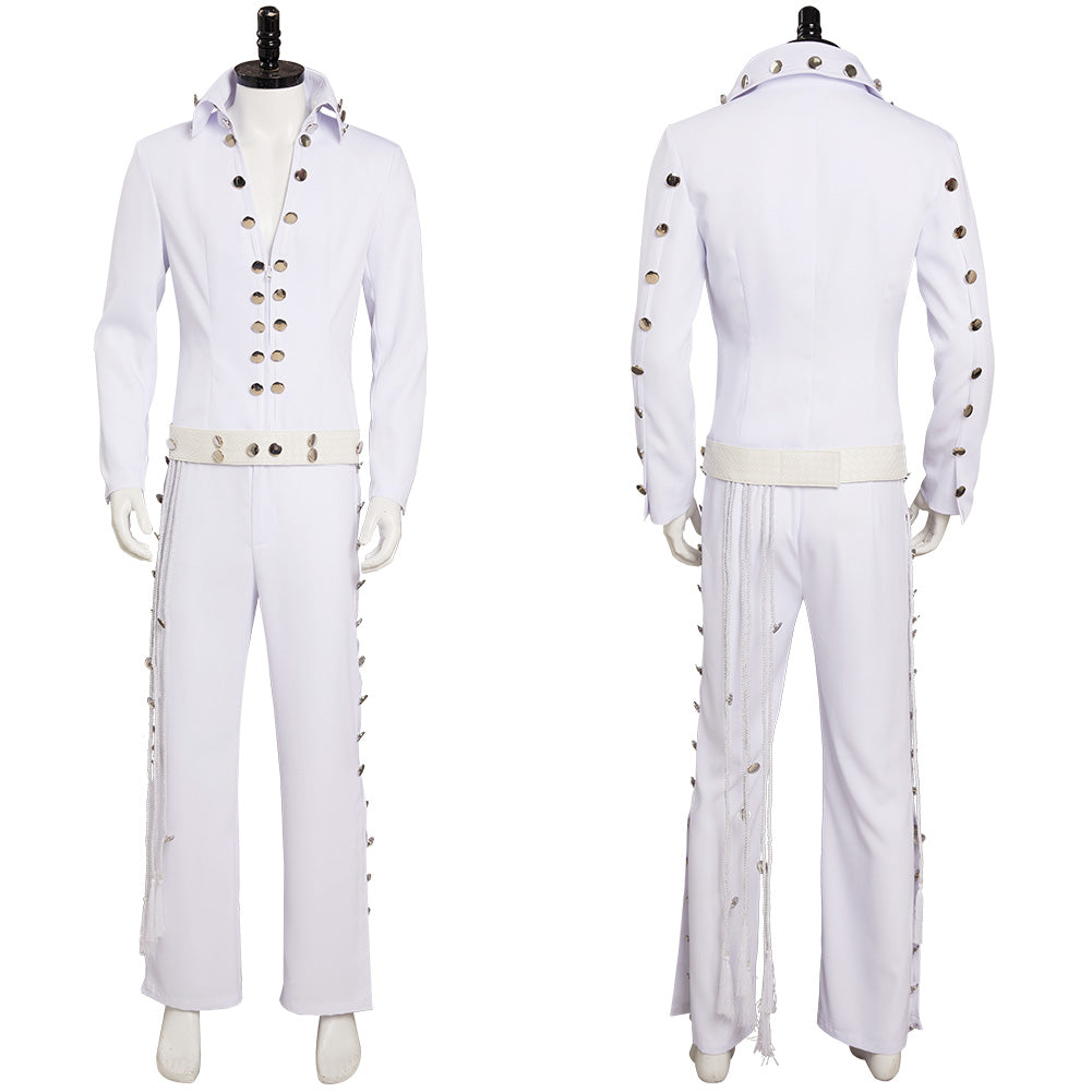 Movie Elvis Aron Presley Cosplay Costume Festival Christmas Carnival Party Outfit