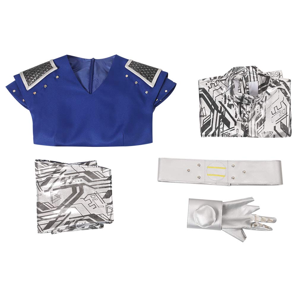 Movie Zombies 3 Addison Alien Cosplay Costume Top Skirt Outfits Halloween Carnival Suit