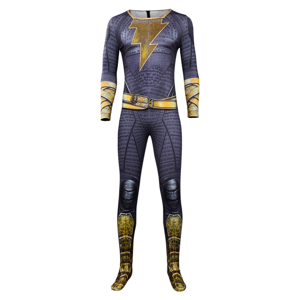 Movie Black Adam Cosplay Costume Jumpsuit Outfits Halloween Carnival Suits