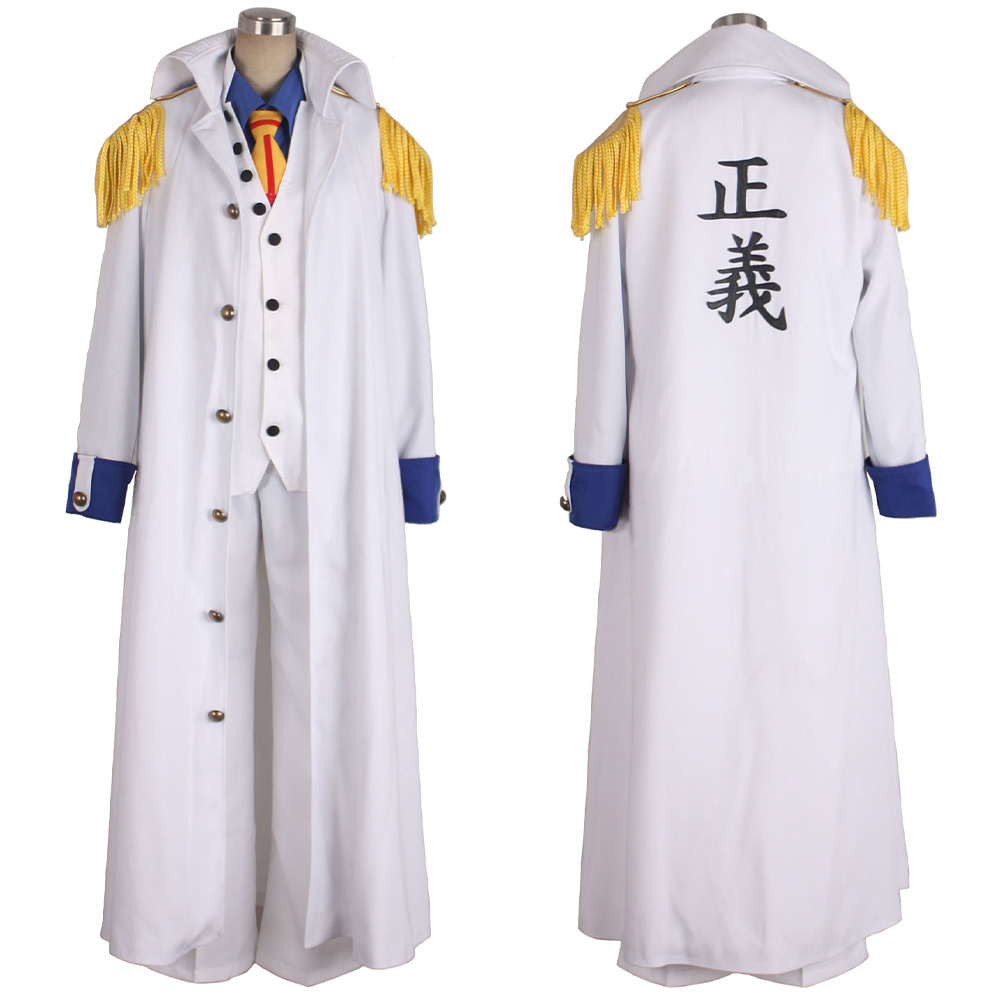 Anime One Piece Kuzan/Aokiji Cosplay Costume Outfits Halloween Carnival Party Disguise Suit