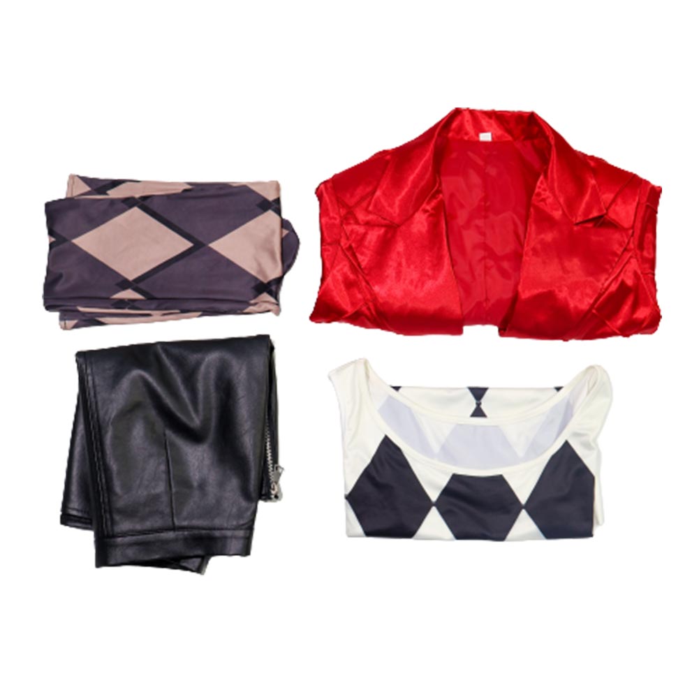 Movie Suicide Squad Harley Quinn Harleen Quinzel Outfits Halloween Carnival Suit Cosplay Costume