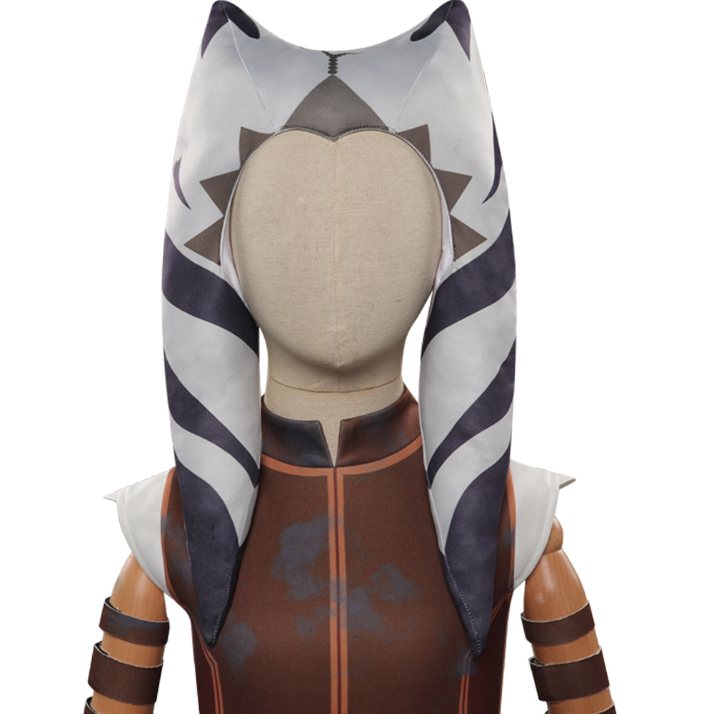 Movie Star Wars Tales of the Jedi Ahsoka Tano Kids Cosplay Costume Outfits Halloween Carnival Suit
