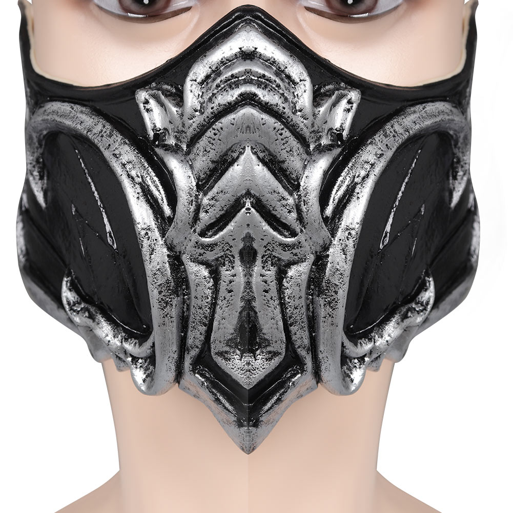 Game Mortal Kombat Sub-Zero Mask Cosplay Latex Masks Helmet Halloween Costume Props