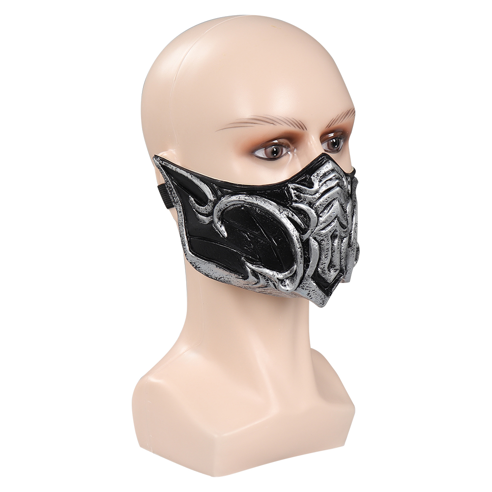 Game Mortal Kombat Sub-Zero Mask Cosplay Latex Masks Helmet Halloween Costume Props