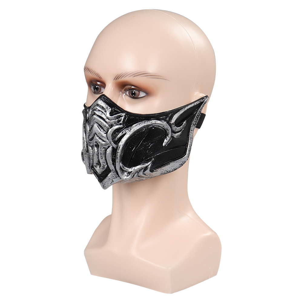 Game Mortal Kombat Sub-Zero Mask Cosplay Latex Masks Helmet Halloween Costume Props