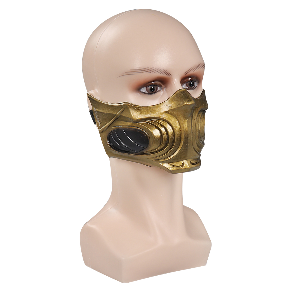 Game Mortal Kombat Scorpion Mask Cosplay Latex Masks Helmet Halloween Costume Props