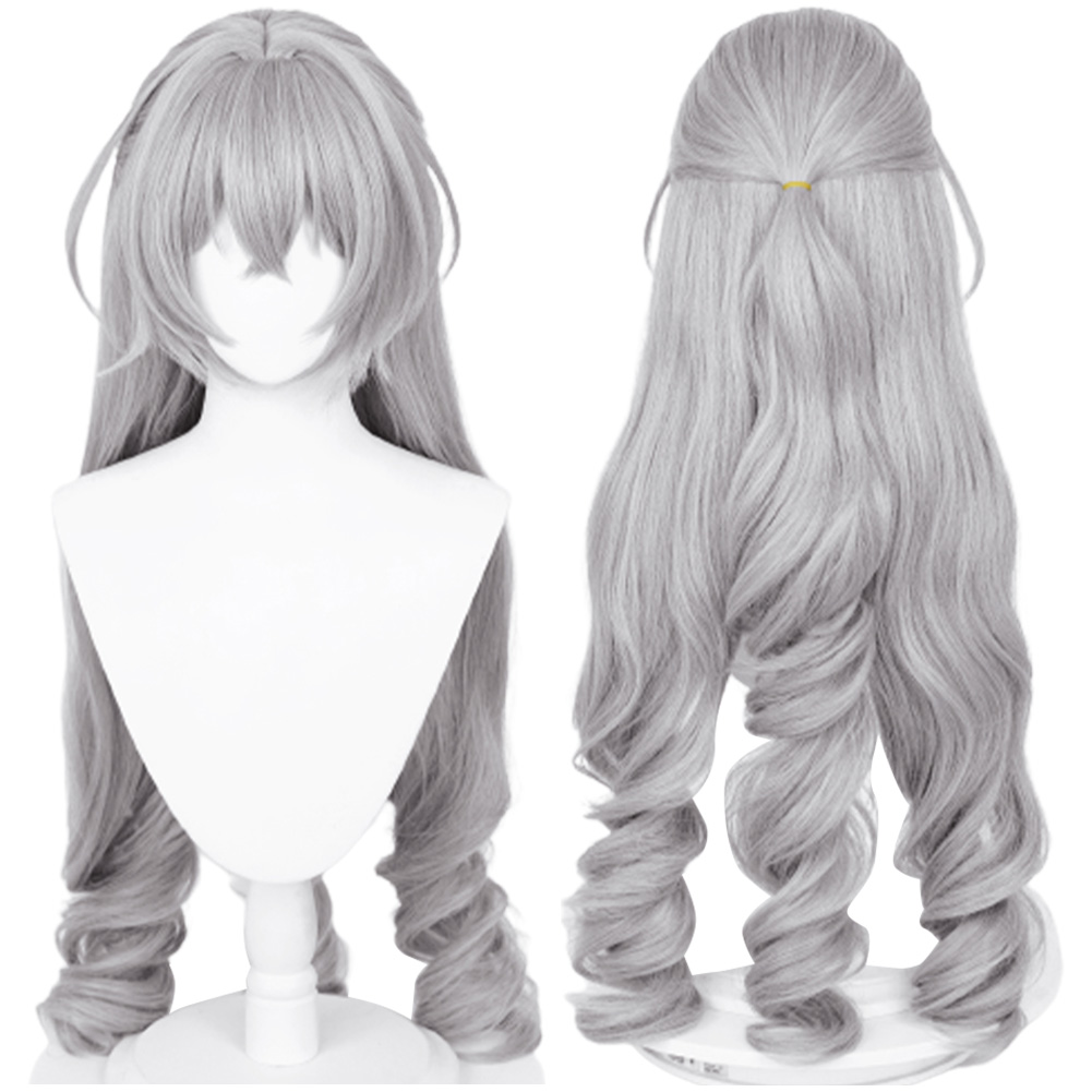 Game Honkai: Star Rail Bronya Rand Cosplay Wig Heat Resistant Synthetic Hair Carnival Halloween Party Props