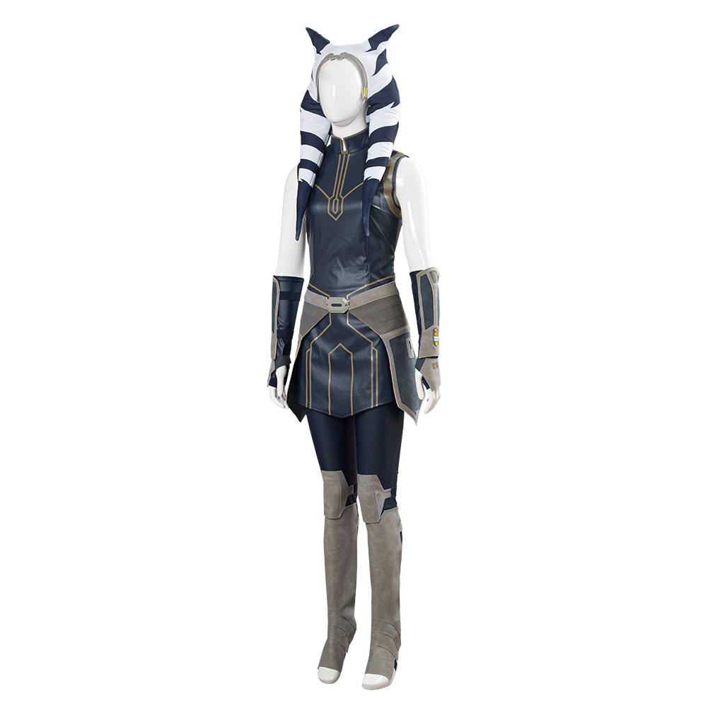 TV Star Wars: Clone Wars Season 7 Ahsoka Tano Outfits Cosplay Costume Halloween Carnival Suit