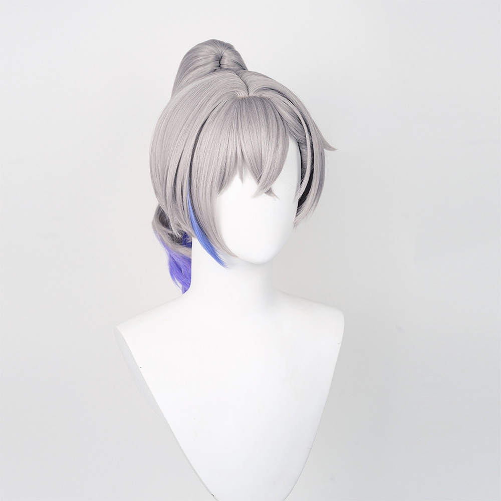  Honkai: Star Rail Silver Wolf Cosplay Wig Heat Resistant Synthetic Hair Halloween Party Props