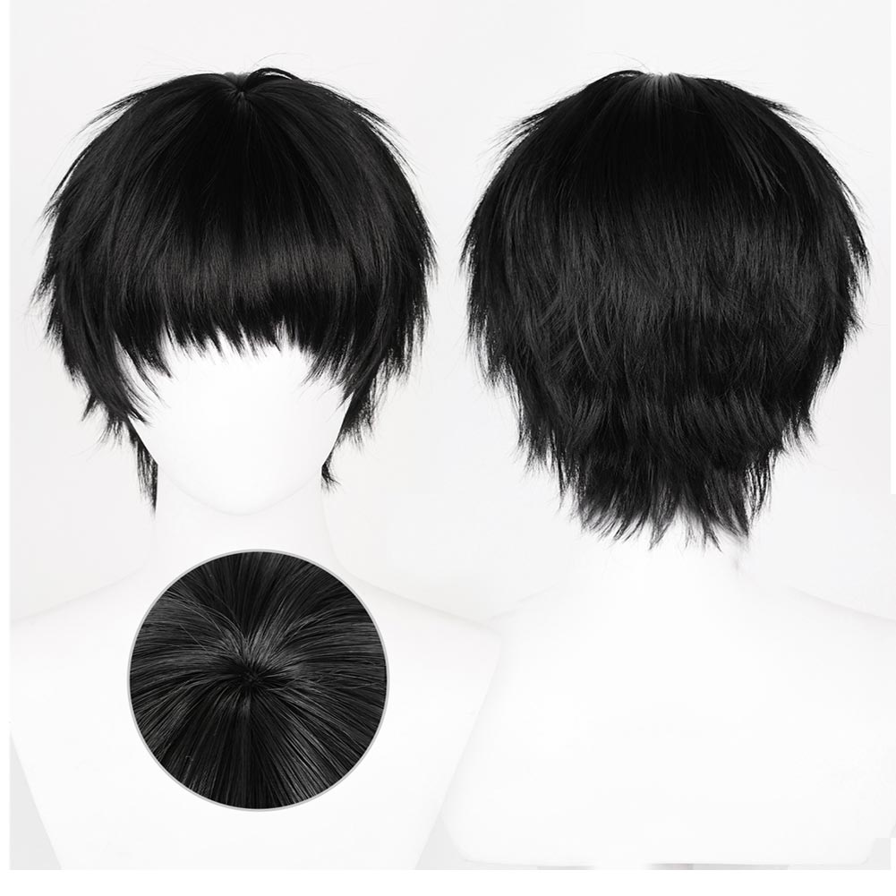 Anime SLAM DUNK Rukawa Kaede Cosplay Wig Heat Resistant Synthetic Hair Carnival Halloween Party Props