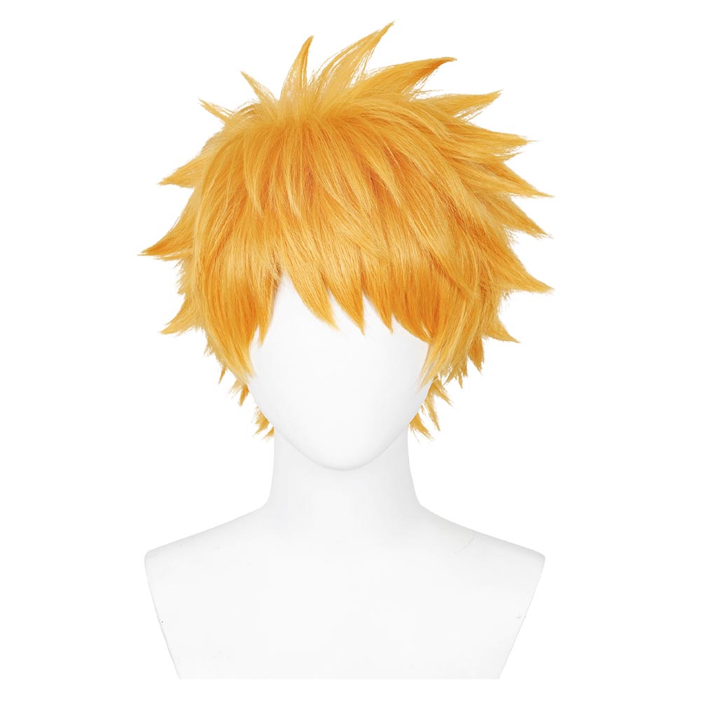 Anime Kurosaki Ichigo Cosplay Wig Heat Resistant Synthetic Hair Carnival Halloween Party Props