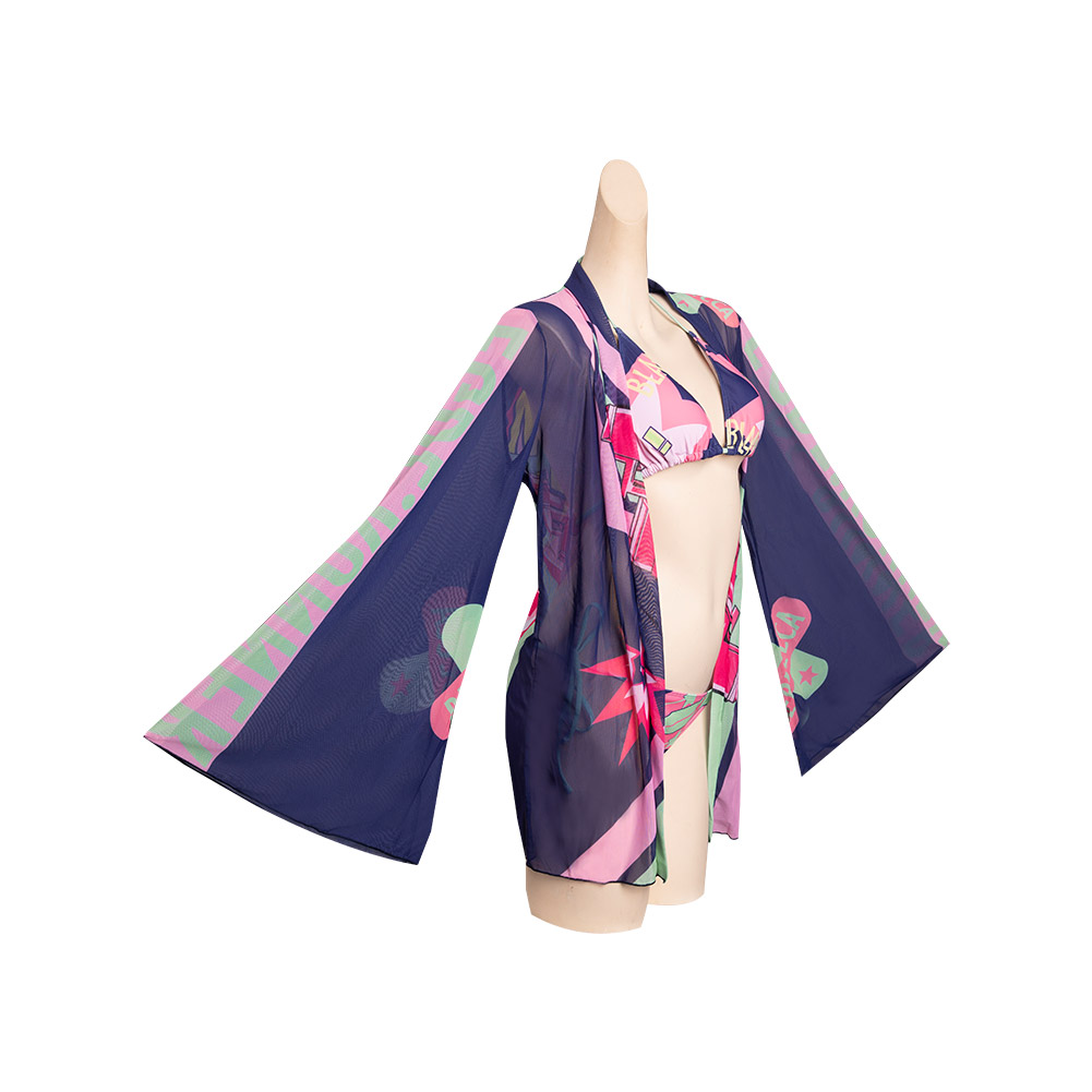 Game Cyberpunk Edgerunner Rebecca Cosplay Costume Swimsuit Cloak Outfits Halloween Party UUstyle®