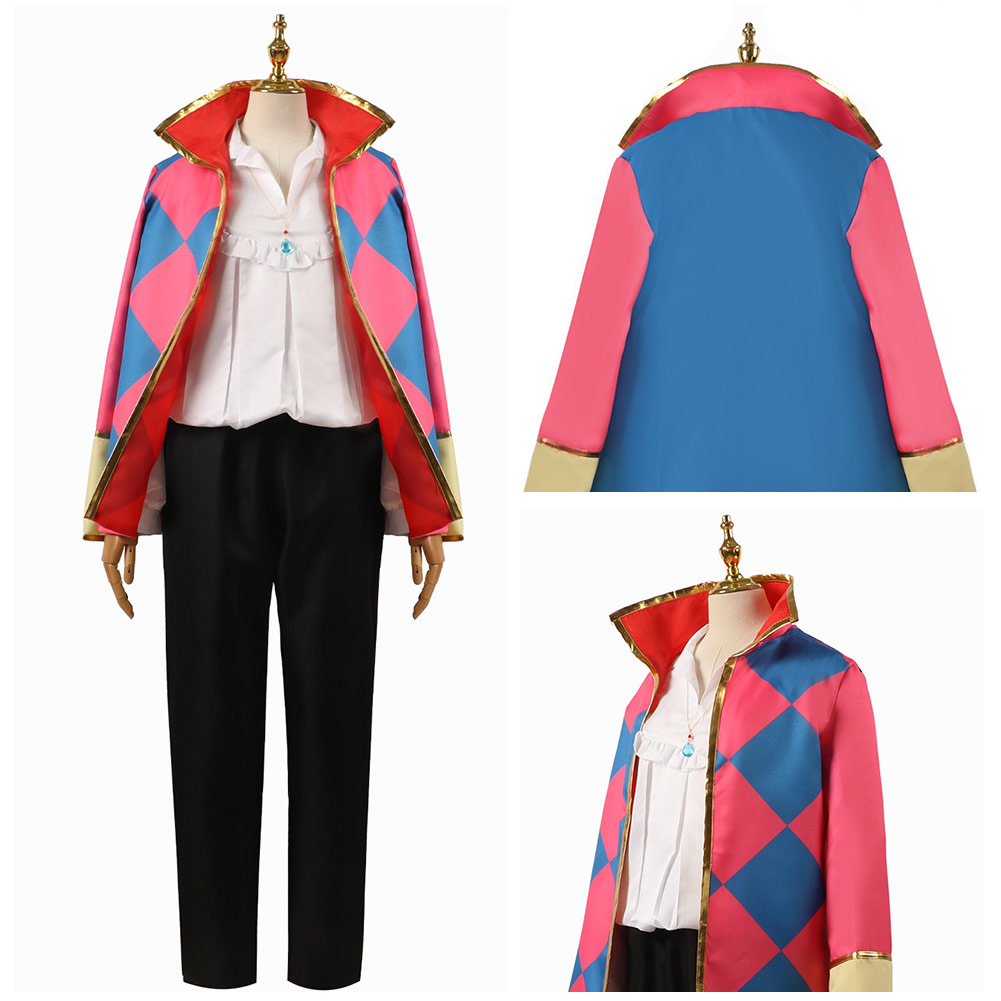 Anime Howl 's Moving Castle Howl Outfits Halloween Carnival Suit Cosplay Costume