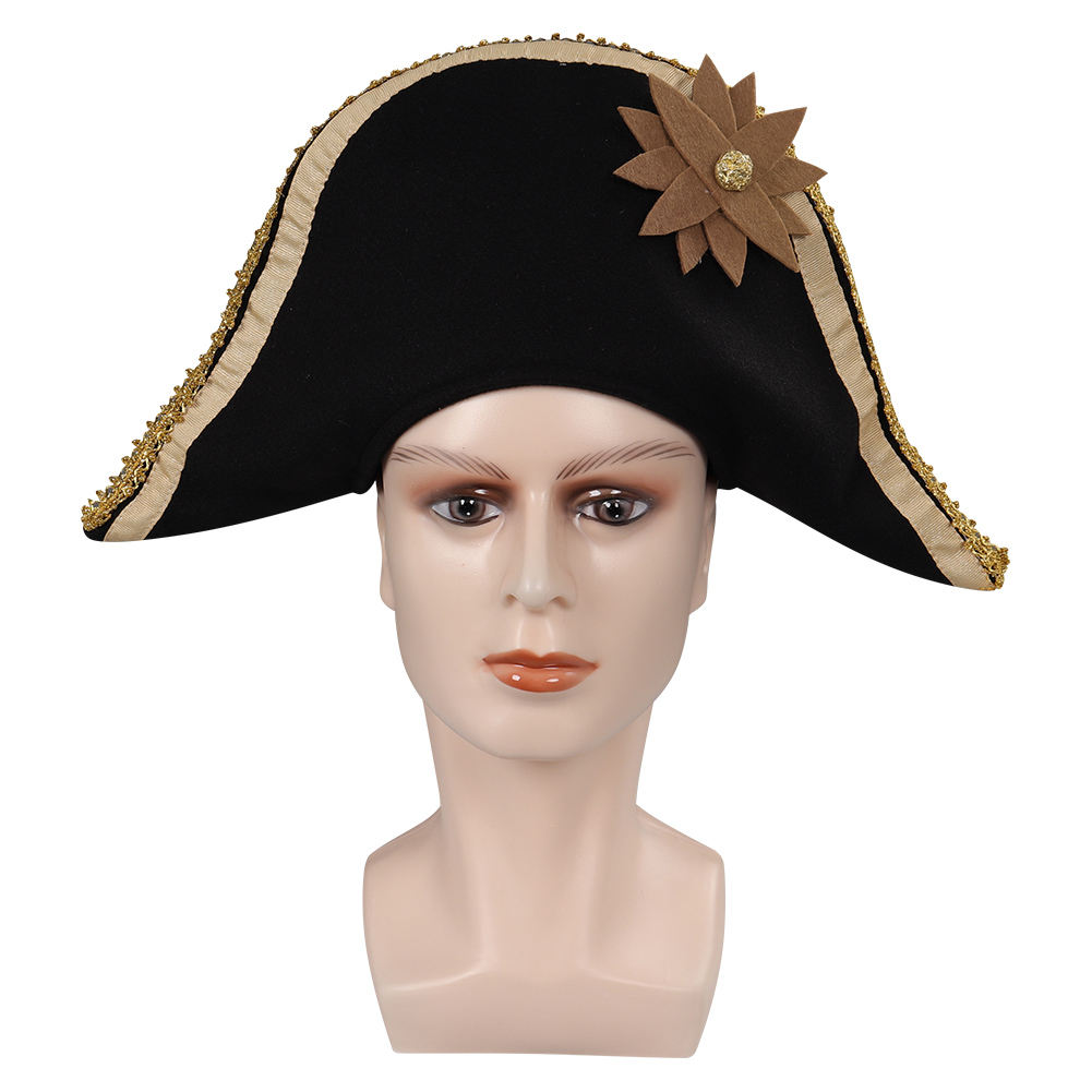 Movie Peter Pan & Wendy Captain Hook Cosplay Pirate Hat Cap Halloween Carnival Party Accessories Prop 