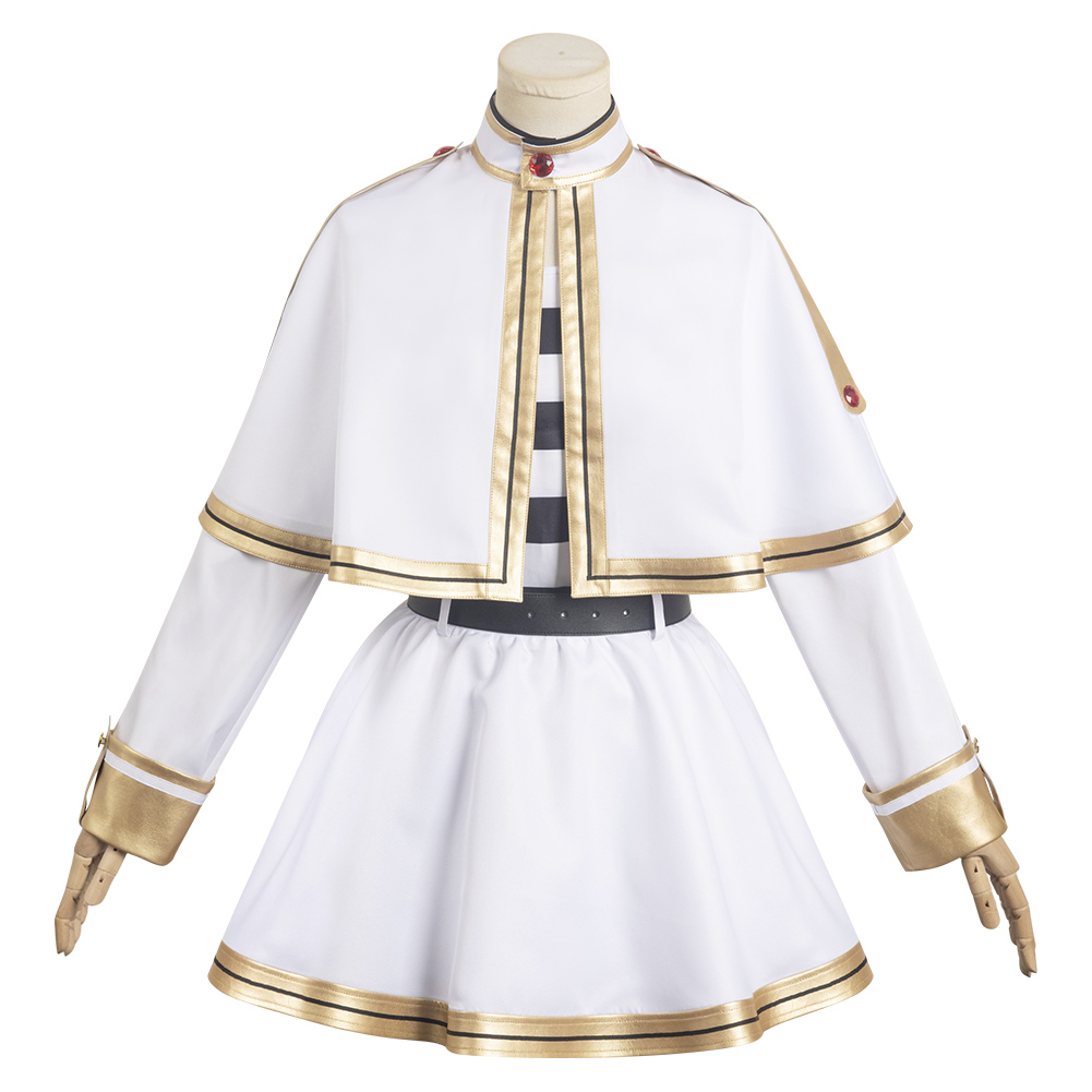 Anime Sōsō no Furīren Furīren White Outfits Halloween Carnival Suit Cosplay Costume