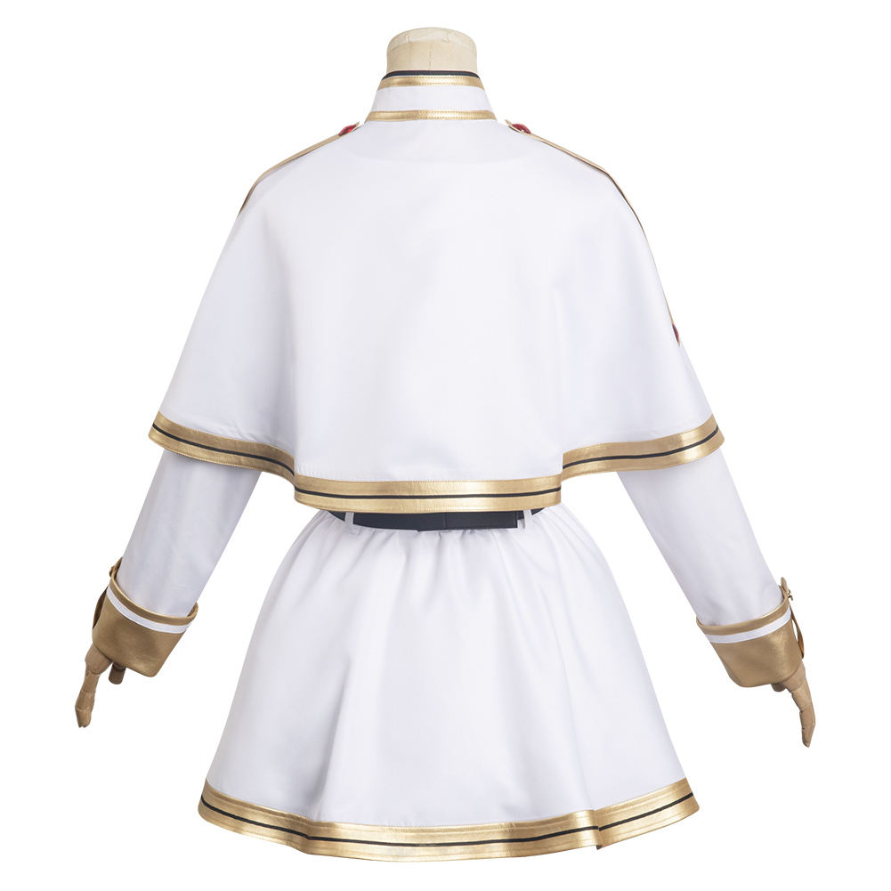Anime Sōsō no Furīren Furīren White Outfits Halloween Carnival Suit Cosplay Costume