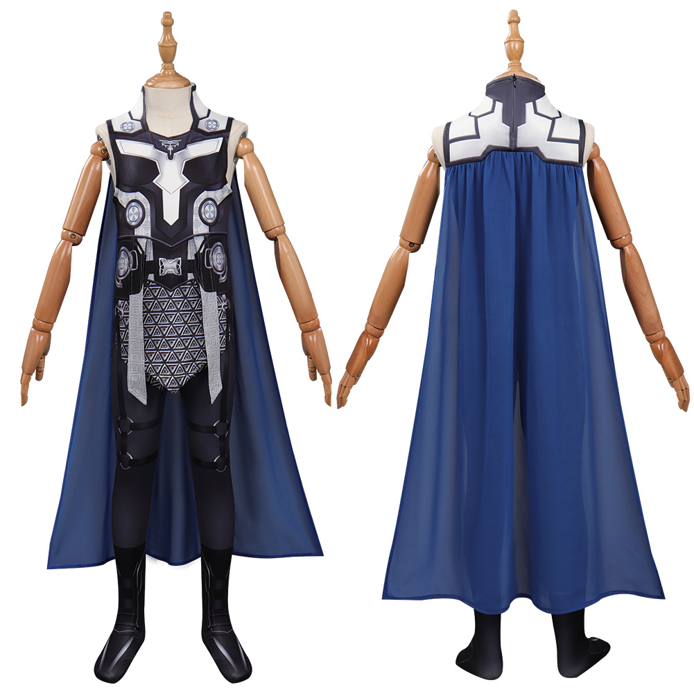 Movie Thor: Love and Thunder Kids Valkyrie Cosplay Costume Outfits Halloween Carnival Suit