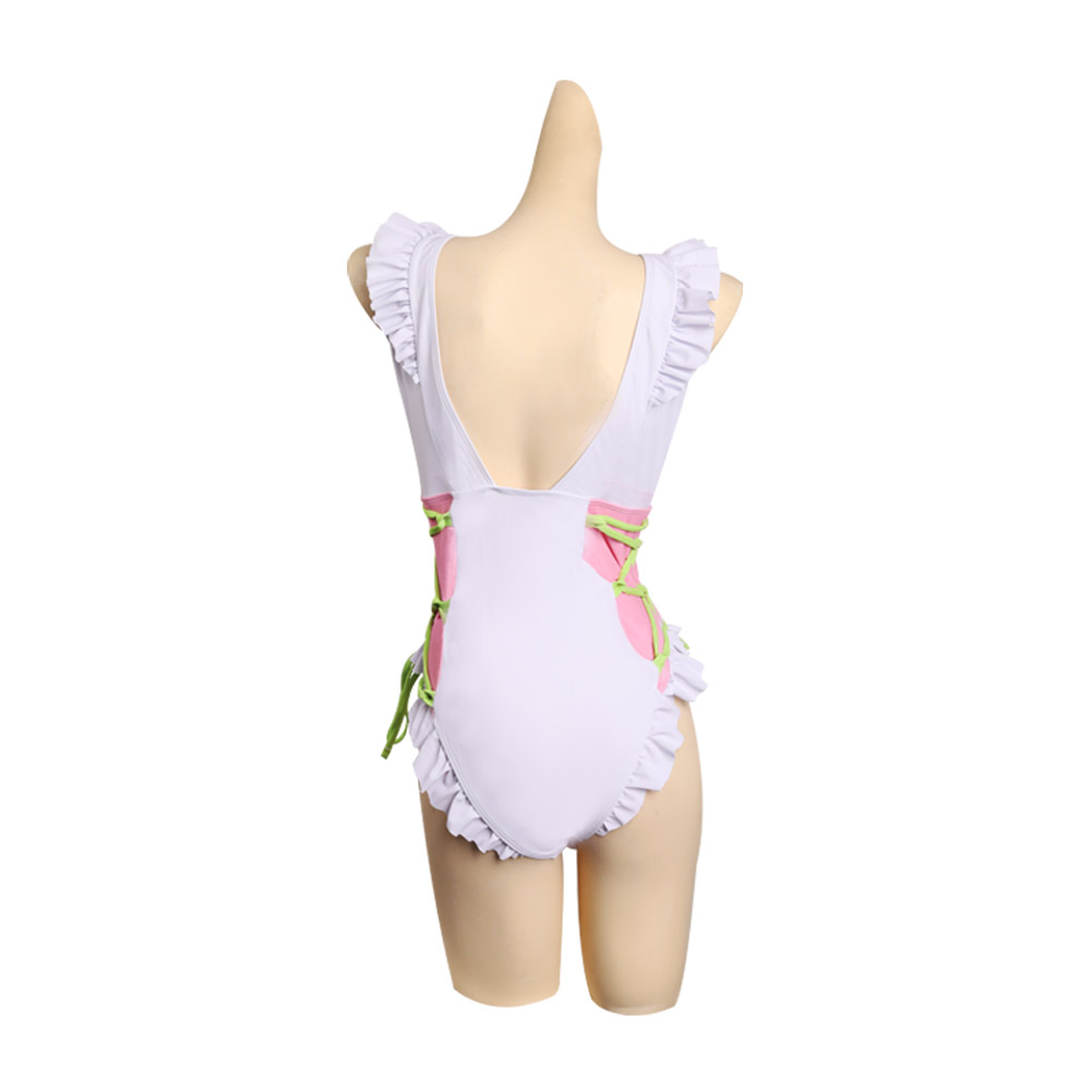 Anime Demon Slayer Kanroji Mitsuri Cosplay Costume Swimwear Outfits Halloween Carnival Suit