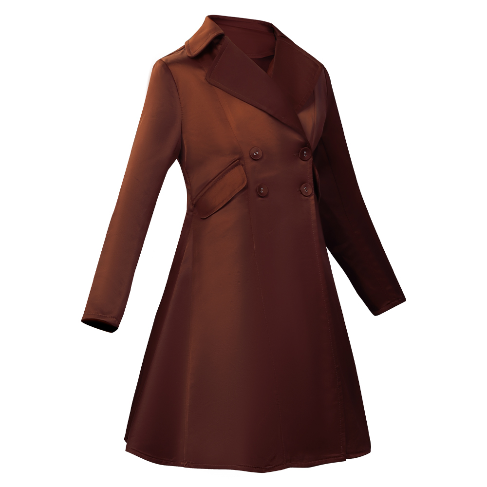 Movie M3GAN Cosplay Costume Kids Girls Coat Halloween Carnival Party S