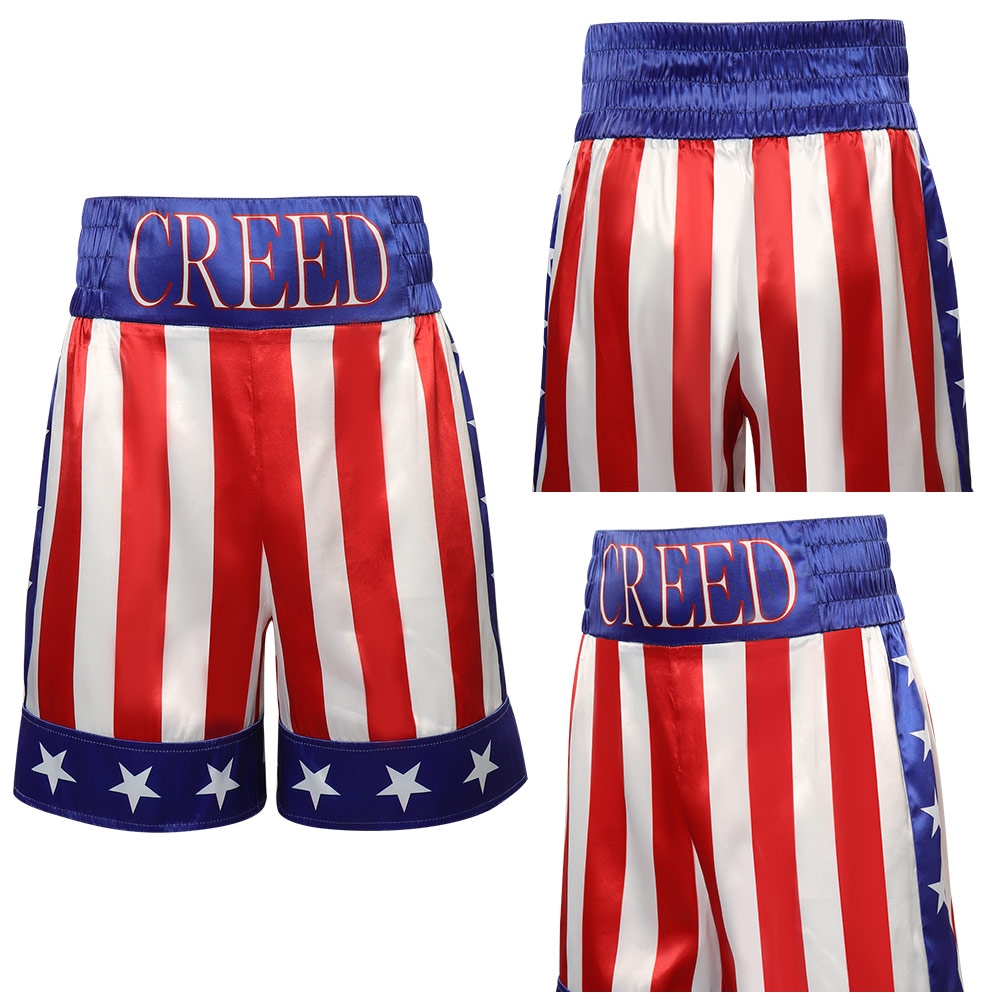 Movie Creed 3 Adonis Creed Cosplay Shorts Costume Outfits Halloween Carnival Party Suit