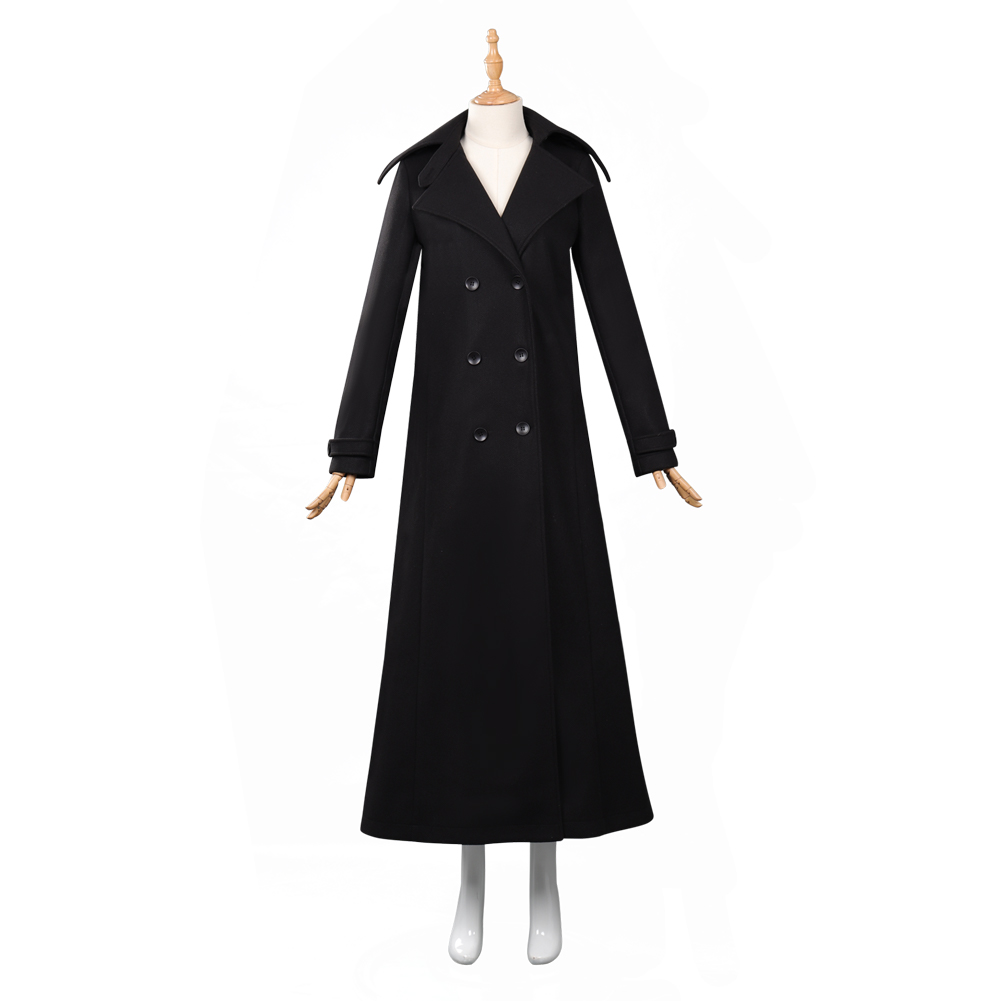 TV Wednesday (2022) Addams Cosplay Costume Coat Outfits Halloween Carn