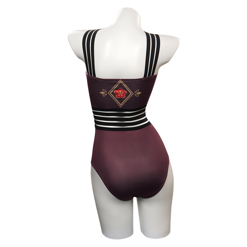 Game Genshin Impact HUTAO Original Design Cosplay Costume Swimsuit One Piece Swimwear UUstyle®
