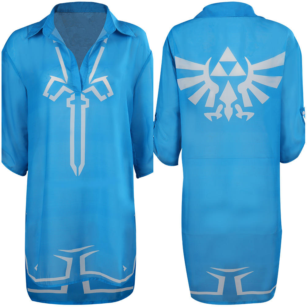 Game The Legend of Zelda Beach Cover up Swimsuit Kimono Cosplay Costume Halloween Carnival Suit
